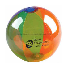 Transparent PVC Inflatable Beach Ball with Customized Logo